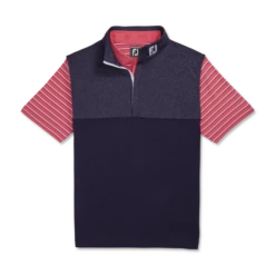 Heather Yoke Half-Zip Vest - FJ Tour Collar