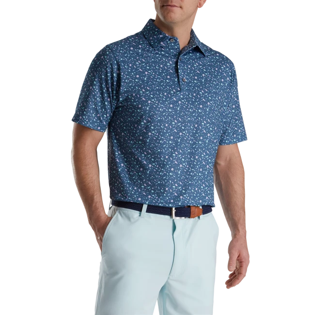 Terrazzo Print Lisle Self Collar 2 Terrazzo Print Lisle Self Collar - Image 2