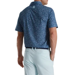 Terrazzo Print Lisle Self Collar 7 Terrazzo Print Lisle Self Collar -Footjoy FJ 25345 03
