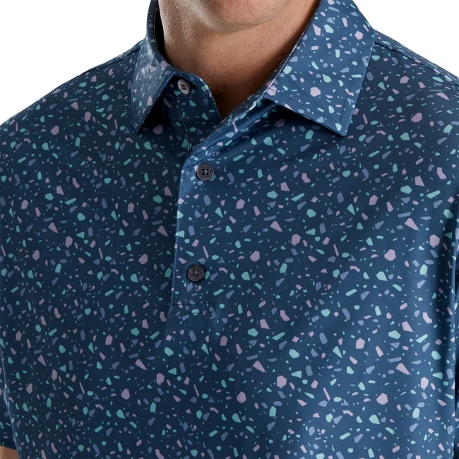 Terrazzo Print Lisle Self Collar 4 Terrazzo Print Lisle Self Collar - Image 4