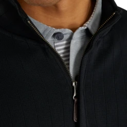 Drop Needle Half-Zip Gathered Waist 7 Drop Needle Half-Zip Gathered Waist -Footjoy FJ 27270 04