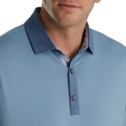 Solid + Spiral Print Trim Lisle Self Collar 7 Solid + Spiral Print Trim Lisle Self Collar -Footjoy FJ 28019 04