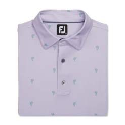 Cactus Print Lisle Self Collar