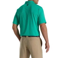 18 Holes Print Lisle Self Collar -Footjoy FJ 28054 03