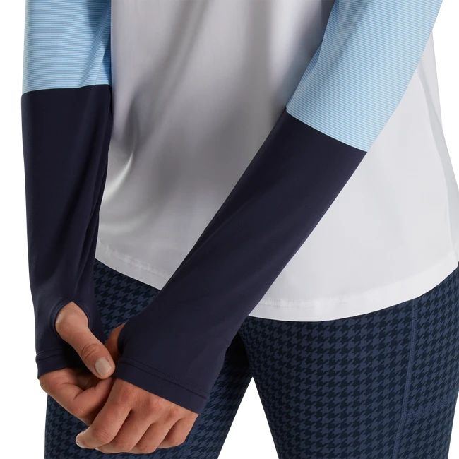 Micro Stripe Sun Protection Shirt Women 3 Micro Stripe Sun Protection Shirt Women - Image 3