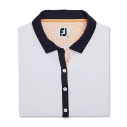 Houndstooth Print Trim Shirt Women -Footjoy FJ 28263 01