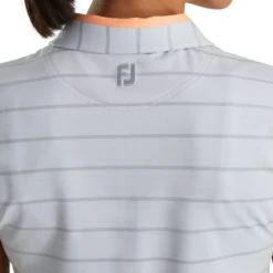 Cap Sleeve Birdseye Stripe Jacquard Women 6 Cap Sleeve Birdseye Stripe Jacquard Women -Footjoy FJ 28265 04