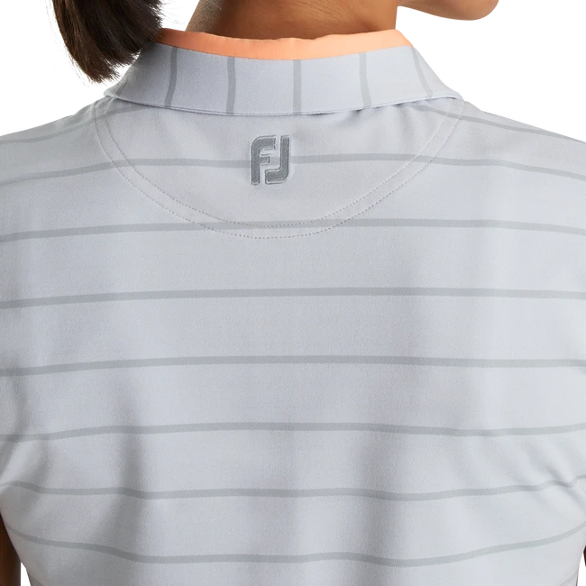 Cap Sleeve Birdseye Stripe Jacquard Women 3 Cap Sleeve Birdseye Stripe Jacquard Women - Image 3