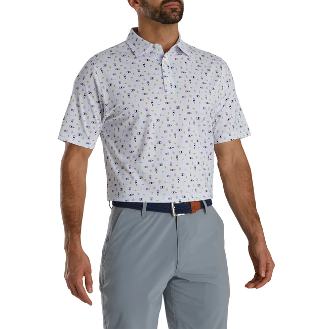 Transfusion Print Lisle Self Collar 2 Transfusion Print Lisle Self Collar - Image 2