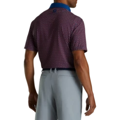 Lisle Circle Print Self Collar -Footjoy FJ 28467 03