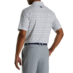Lisle Travel Print Self Collar 6 Lisle Travel Print Self Collar -Footjoy FJ 28490 03