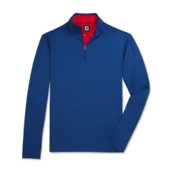 Tonal Print Knit Mid-Layer