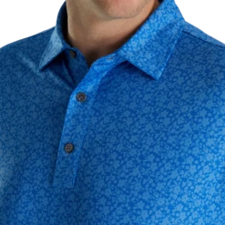 Painted Floral Lisle Self Collar -Footjoy FJ 28574 04