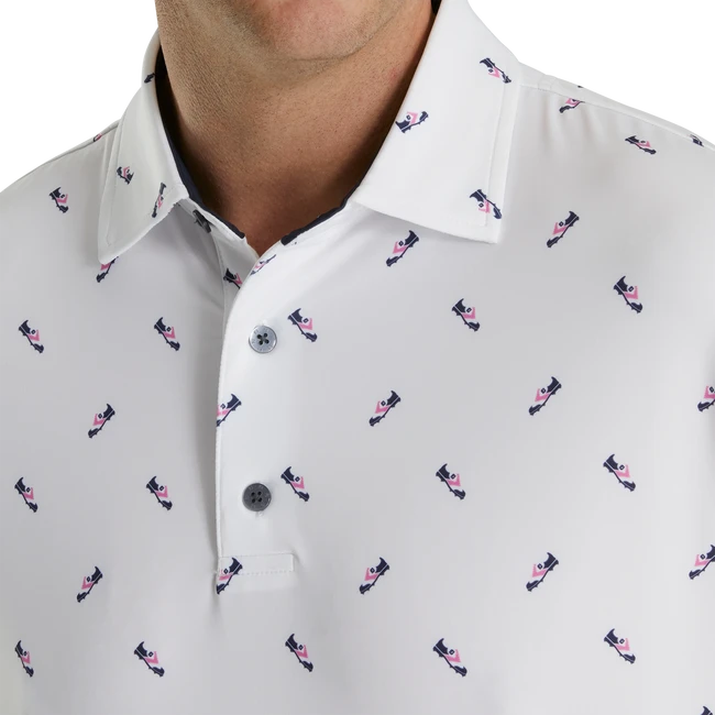 Shoe Print Lisle Self Collar 4 Shoe Print Lisle Self Collar - Image 4