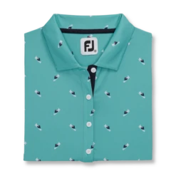 Shoe Print Lisle Self Collar Women -Footjoy FJ 28958 04