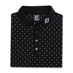 Athletic Fit Deco Print Self Collar - FJ Tour Logo