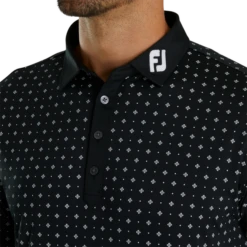 Athletic Fit Deco Print Self Collar - FJ Tour Logo -Footjoy FJ 29293 04