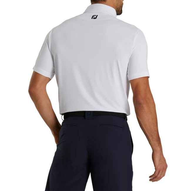 Athletic Fit Solid Lisle Self Collar - FJ Tour Logo 3 Athletic Fit Solid Lisle Self Collar - FJ Tour Logo - Image 3