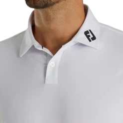Athletic Fit Solid Lisle Self Collar - FJ Tour Logo 7 Athletic Fit Solid Lisle Self Collar - FJ Tour Logo -Footjoy FJ 29299 04
