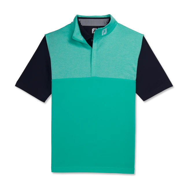 Heather Yoke Half-Zip Vest - FJ Tour Logo 1 Heather Yoke Half-Zip Vest - FJ Tour Logo