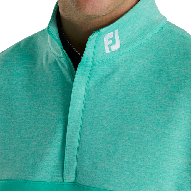 Heather Yoke Half-Zip Vest - FJ Tour Logo 4 Heather Yoke Half-Zip Vest - FJ Tour Logo - Image 4
