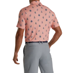 Coyote Print Lisle Self Collar 6 Coyote Print Lisle Self Collar -Footjoy FJ 29440 03