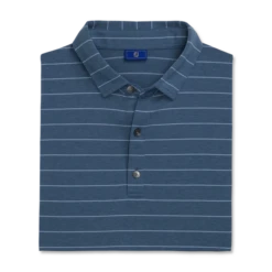 Athletic Fit Open Stripe Jersey Self Collar